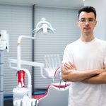 Portrait of dentist doctor in the office